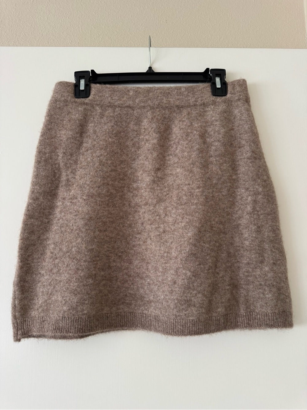 Zara Tan Wool Knit Mini Skirt